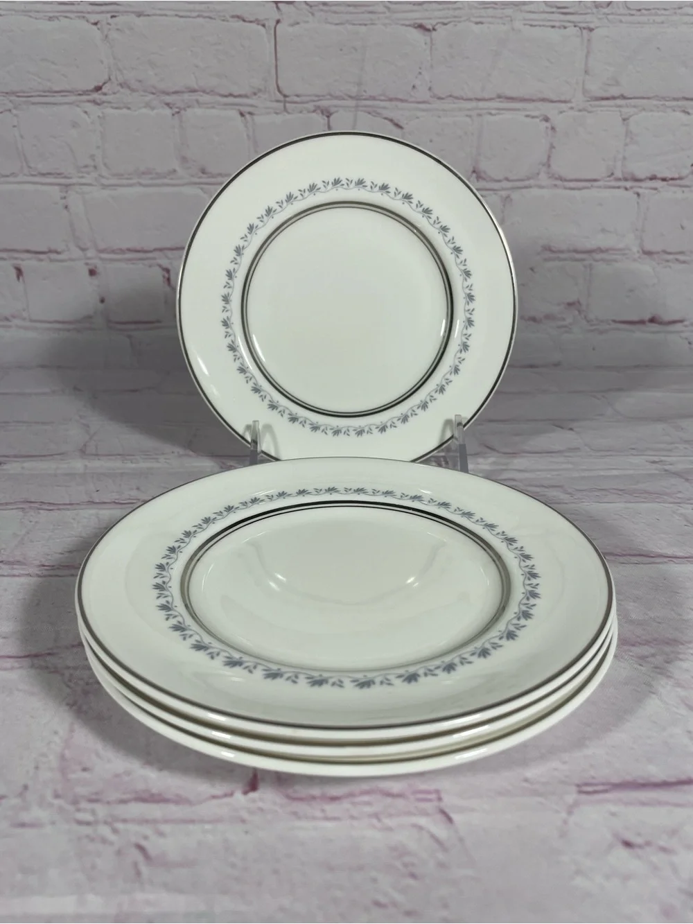 Vintage Royal Doulton Tiara Bone China Bread and Butter Plates Set of 4 England